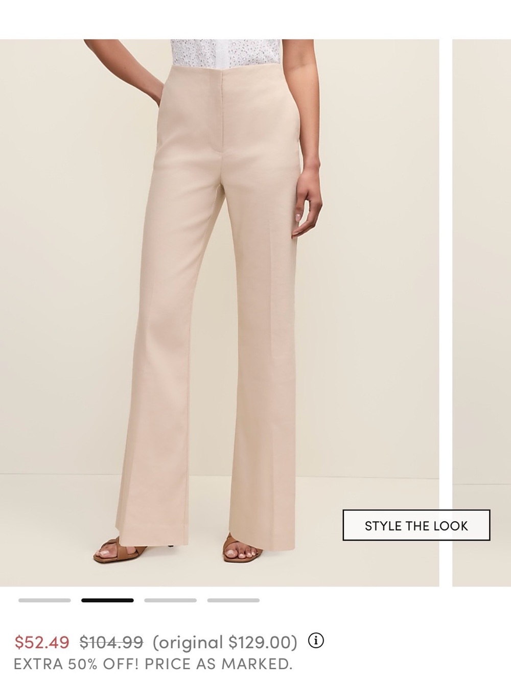 Ann Taylor light khaki work pants